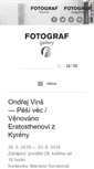 Mobile Screenshot of fotografgallery.cz